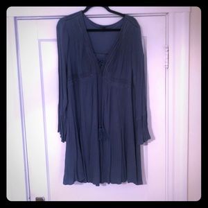 Blue lace like weaving sundress | Torrid size 1